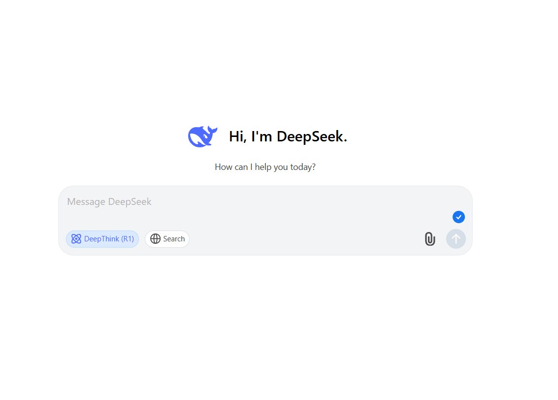 DeepSeek web čats 2025